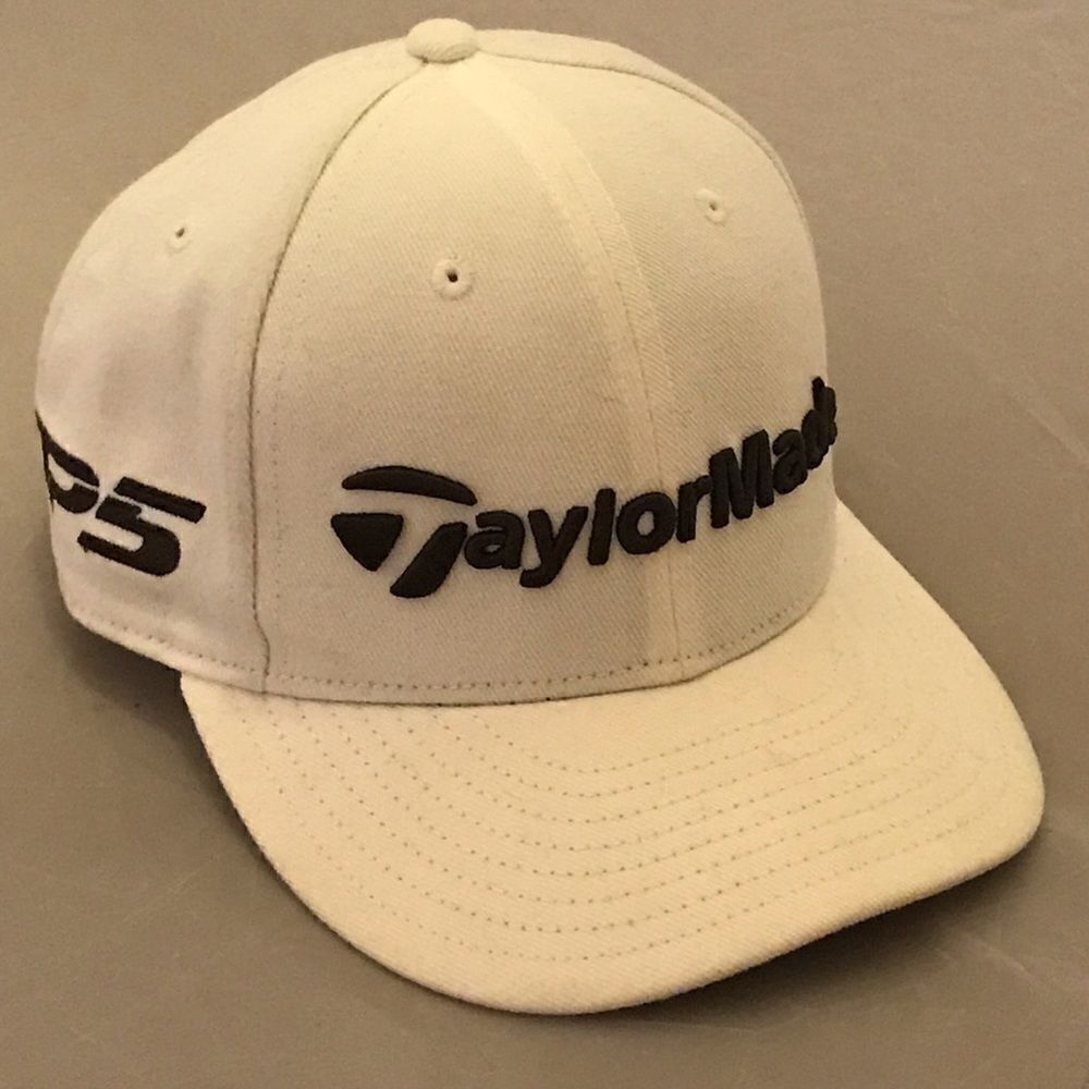 New Era Taylor Made Golf Classic Black and White Baseball Hat - Picture 3 of 16